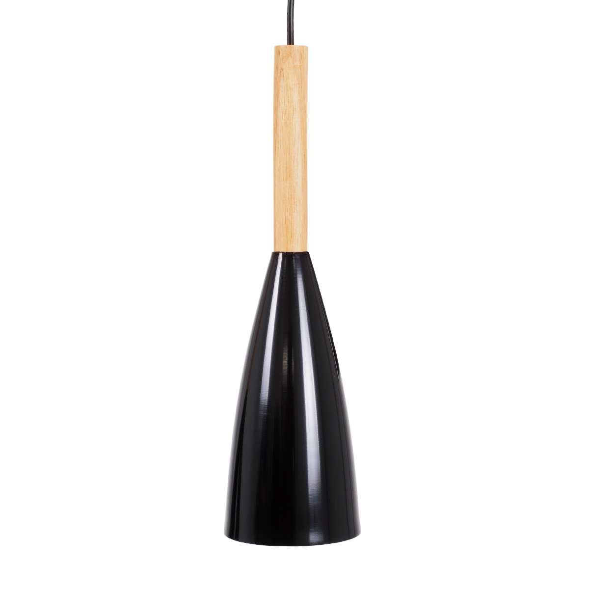 GLOBOSTAR® DILLON 00626 Μοντέρνο Κρεμαστό Φωτιστικό Οροφής με Ντουί 3 x E27 AC 220-240V IP20 - Μαύρο & Μπεζ - Μ26 x Π26 x Υ130cm - Image 4