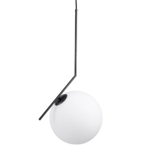 GLOBOSTAR® MONROE 00957 Μοντέρνο Κρεμαστό Φωτιστικό Οροφής με Ντουί 1 x E27 AC 220-240V IP20 - Μαύρο & Λευκό - Μ30 x Π30 x Υ75cm