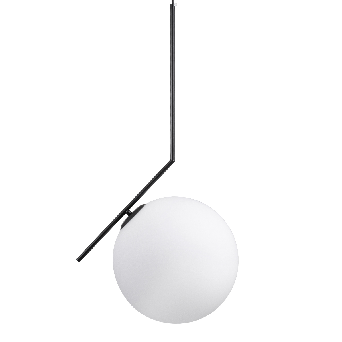 GLOBOSTAR® MONROE 00957 Μοντέρνο Κρεμαστό Φωτιστικό Οροφής με Ντουί 1 x E27 AC 220-240V IP20 - Μαύρο & Λευκό - Μ30 x Π30 x Υ75cm - Image 4