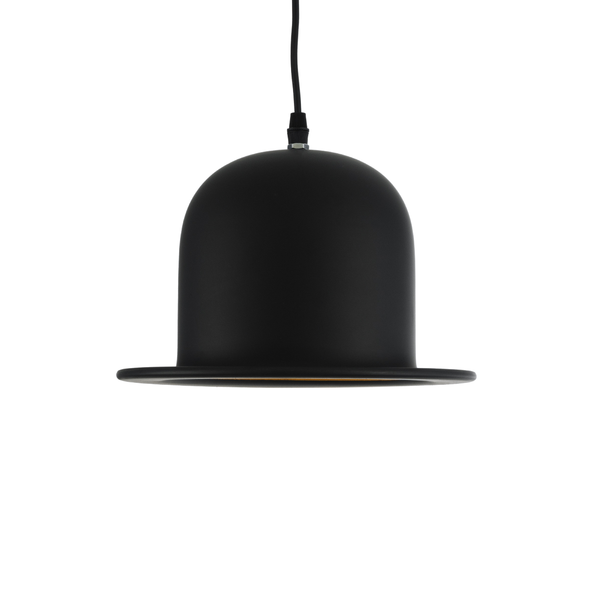 GLOBOSTAR® CHARLO 01214 Vintage Κρεμαστό Φωτιστικό Οροφής με Ντουί 1 x E27 AC 220-240V IP20 - Μαύρο & Χρυσό - Μ26 x Π26 x Υ16cm - Image 4