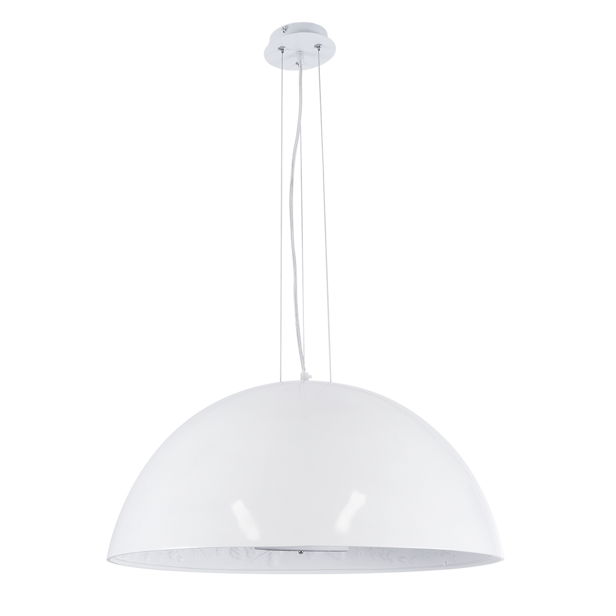 GLOBOSTAR® SERENIA 01271 Μοντέρνο Κρεμαστό Φωτιστικό Οροφής με Ντουί 1 x E27 AC 220-240V IP20 - Λευκό - Μ60 x Π60 x Υ30cm - Image 3