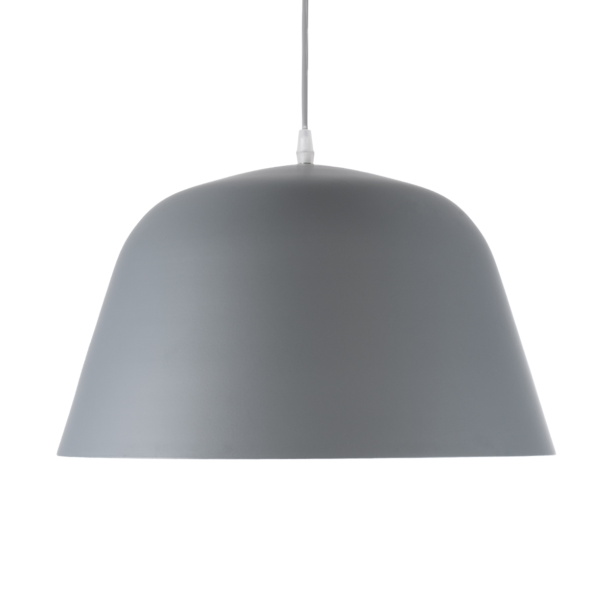 GLOBOSTAR® UPVALE 01282 Μοντέρνο Κρεμαστό Φωτιστικό Οροφής με Ντουί 1 x E27 AC 220-240V IP20 - Γκρι & Λευκό - Μ40 x Π40 x Υ24cm - Image 4