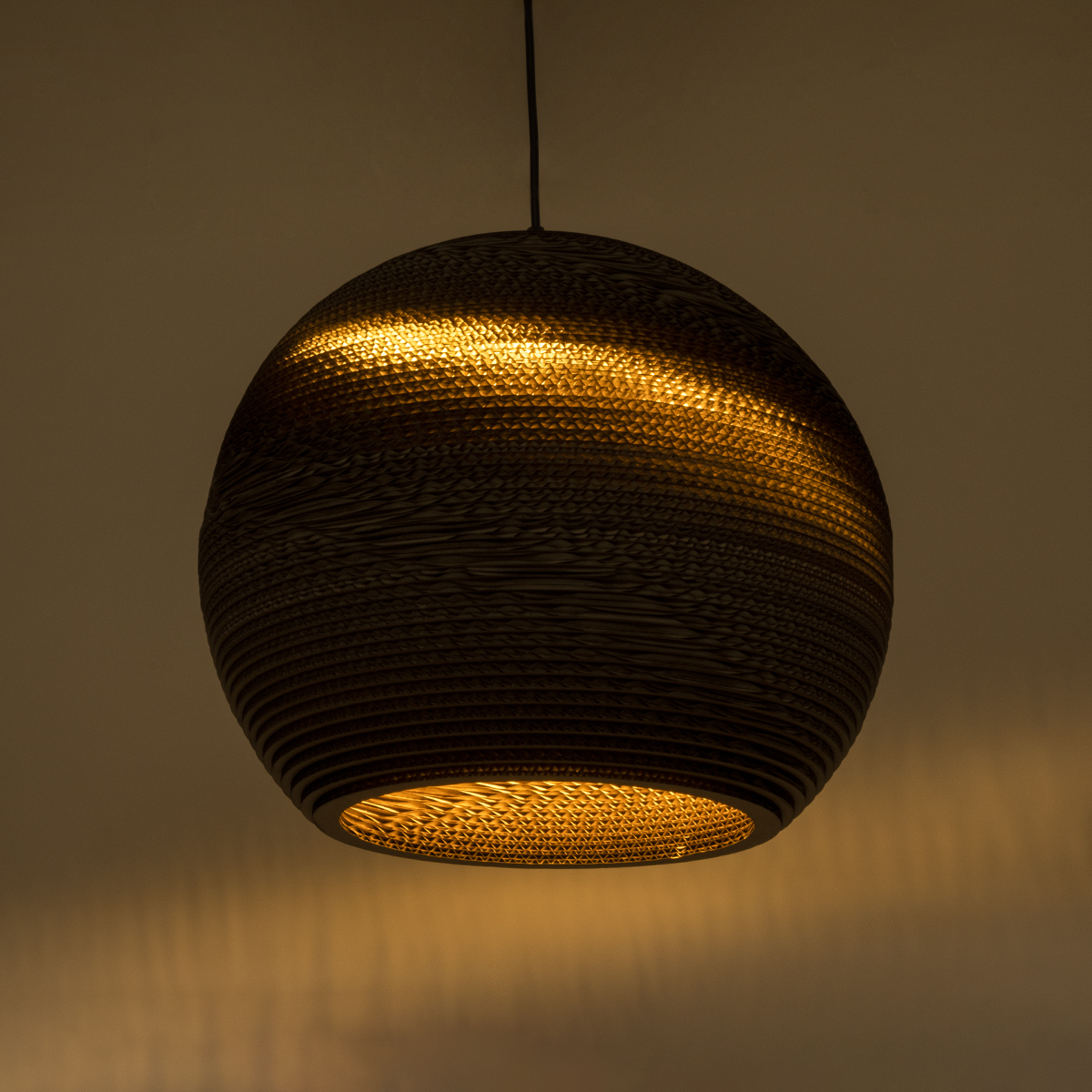 GLOBOSTAR® SANTORINI 01289 Boho Κρεμαστό Φωτιστικό Οροφής με Ντουί 1 x E27 AC 220-240V IP20 - Καφέ - Μ40 x Π40 x Y35cm - Image 2