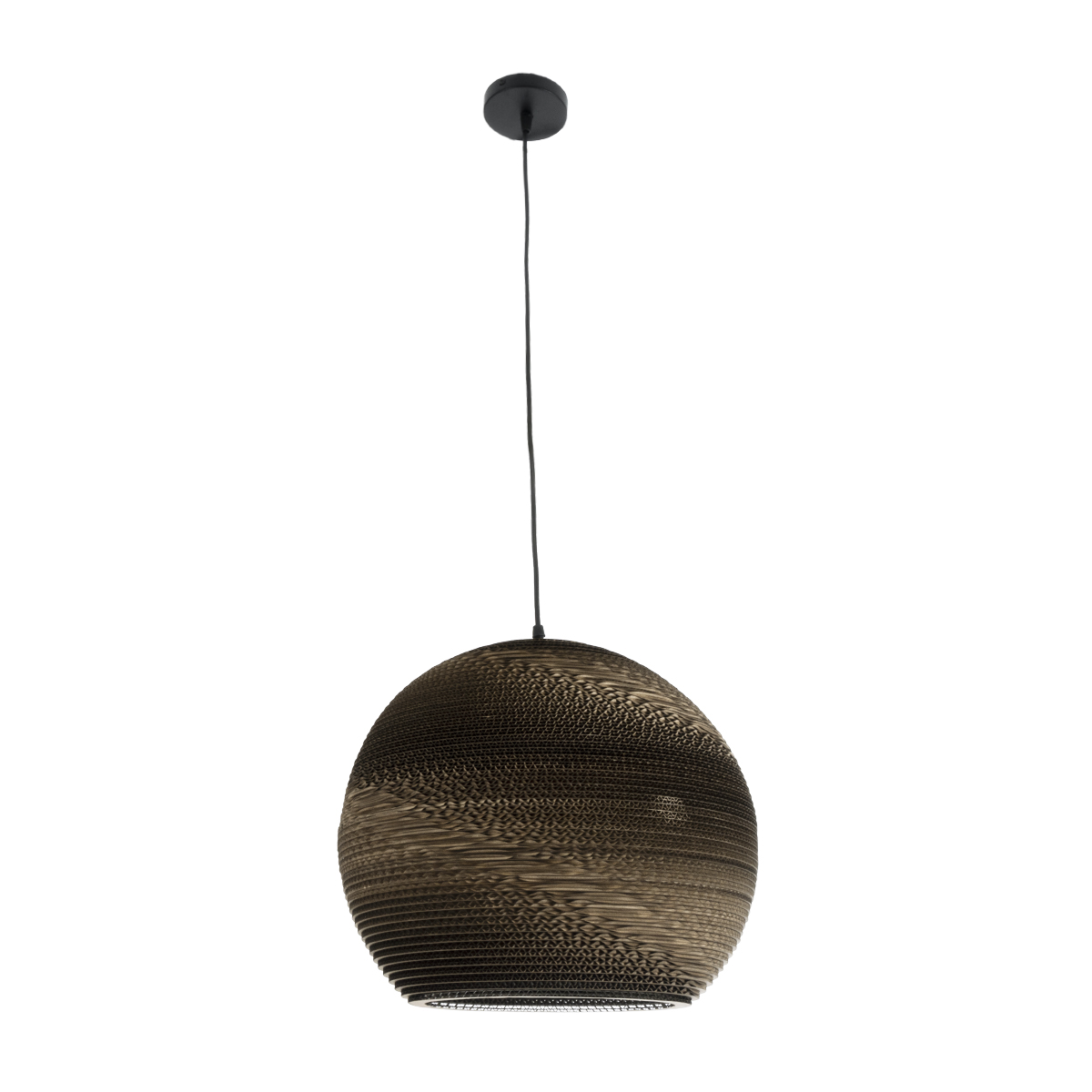 GLOBOSTAR® SANTORINI 01289 Boho Κρεμαστό Φωτιστικό Οροφής με Ντουί 1 x E27 AC 220-240V IP20 - Καφέ - Μ40 x Π40 x Y35cm - Image 3
