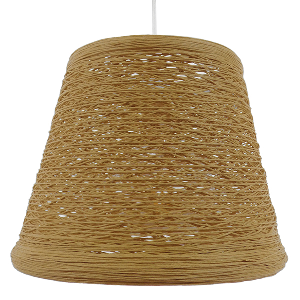 GLOBOSTAR® PLAYROOM 01332 Vintage Κρεμαστό Φωτιστικό Οροφής με Ντουί 1 x E27 AC 220-240V IP20 - Μπεζ - Μ32 x Π32 x Υ27cm - Image 2