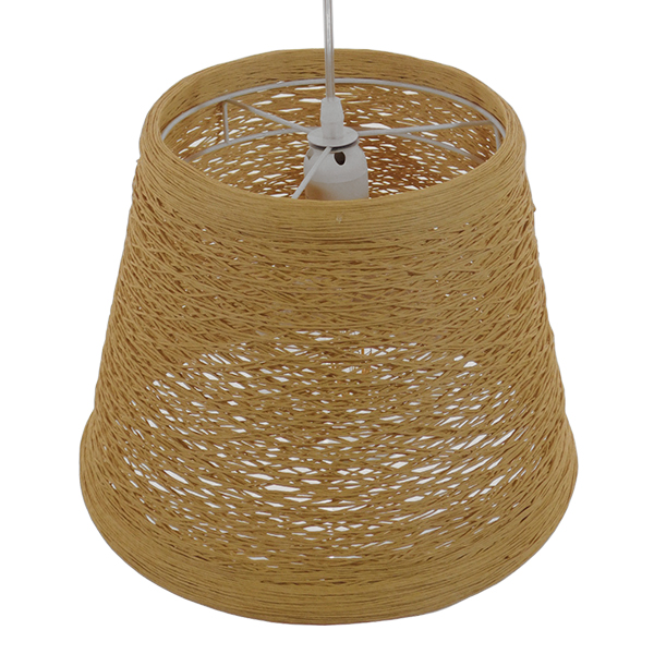 GLOBOSTAR® PLAYROOM 01332 Vintage Κρεμαστό Φωτιστικό Οροφής με Ντουί 1 x E27 AC 220-240V IP20 - Μπεζ - Μ32 x Π32 x Υ27cm - Image 3