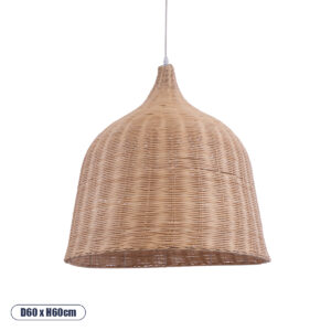 GLOBOSTAR® BAHAMAS 01370 Boho Κρεμαστό Φωτιστικό Οροφής με Ντουί 1 x E27 AC 220-240V IP20 - Μπεζ - Μ60 x Π60 x Υ60cm