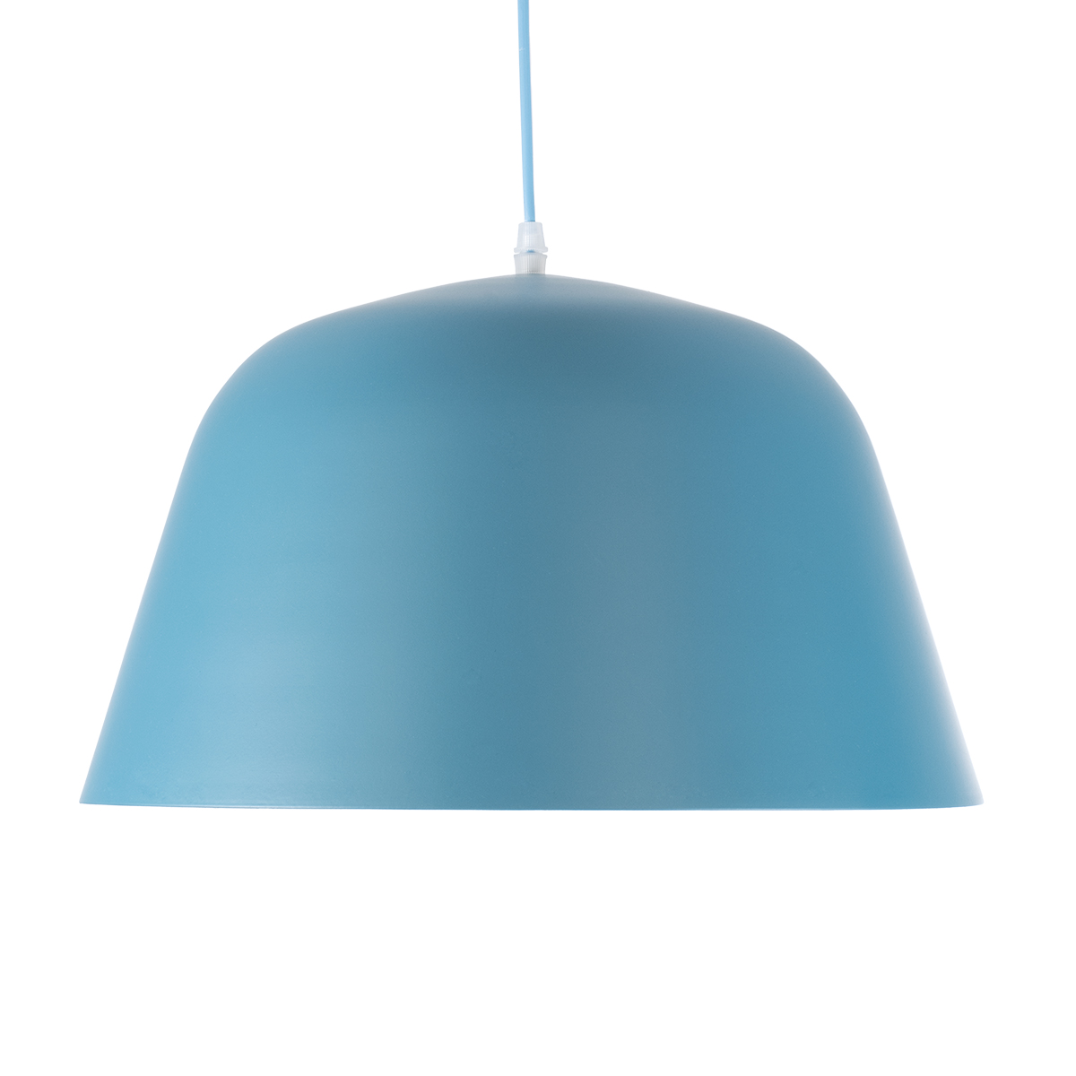 GLOBOSTAR® UPVALE 01286 Μοντέρνο Κρεμαστό Φωτιστικό Οροφής με Ντουί 1 x E27 AC 220-240V IP20 - Γαλάζιο & Λευκό - Μ40 x Π40 x Υ24cm - Image 4