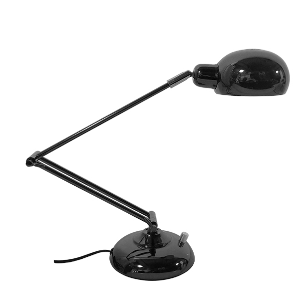 GLOBOSTAR® OFFICE 01392 Μοντέρνο Επιτραπέζιο Φωτιστικό Πορτατίφ με Ντουί 1 x E27 AC 220-240V IP20 - Μαύρο - Μ12 x Π12 x Υ80cm - Image 2