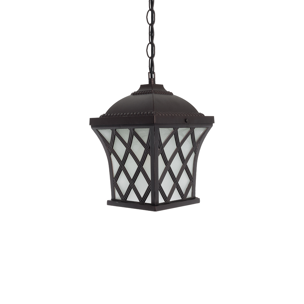 GLOBOSTAR® LINCOLN 01399 Vintage Κρεμαστό Φωτιστικό Οροφής με Ντουί 1 x E27 AC 220-240V IP20 - Καφέ & Διάφανο - Μ19 x Π19 x Υ20cm - Image 4
