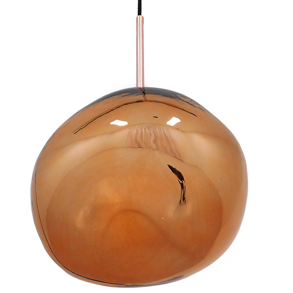 GLOBOSTAR® DIXAR 01465 Μοντέρνο Κρεμαστό Φωτιστικό Οροφής με Ντουί 1 x E27 AC 220-240V IP20 - Χάλκινο - Μ36 x Π36 x Υ45cm - Image 4