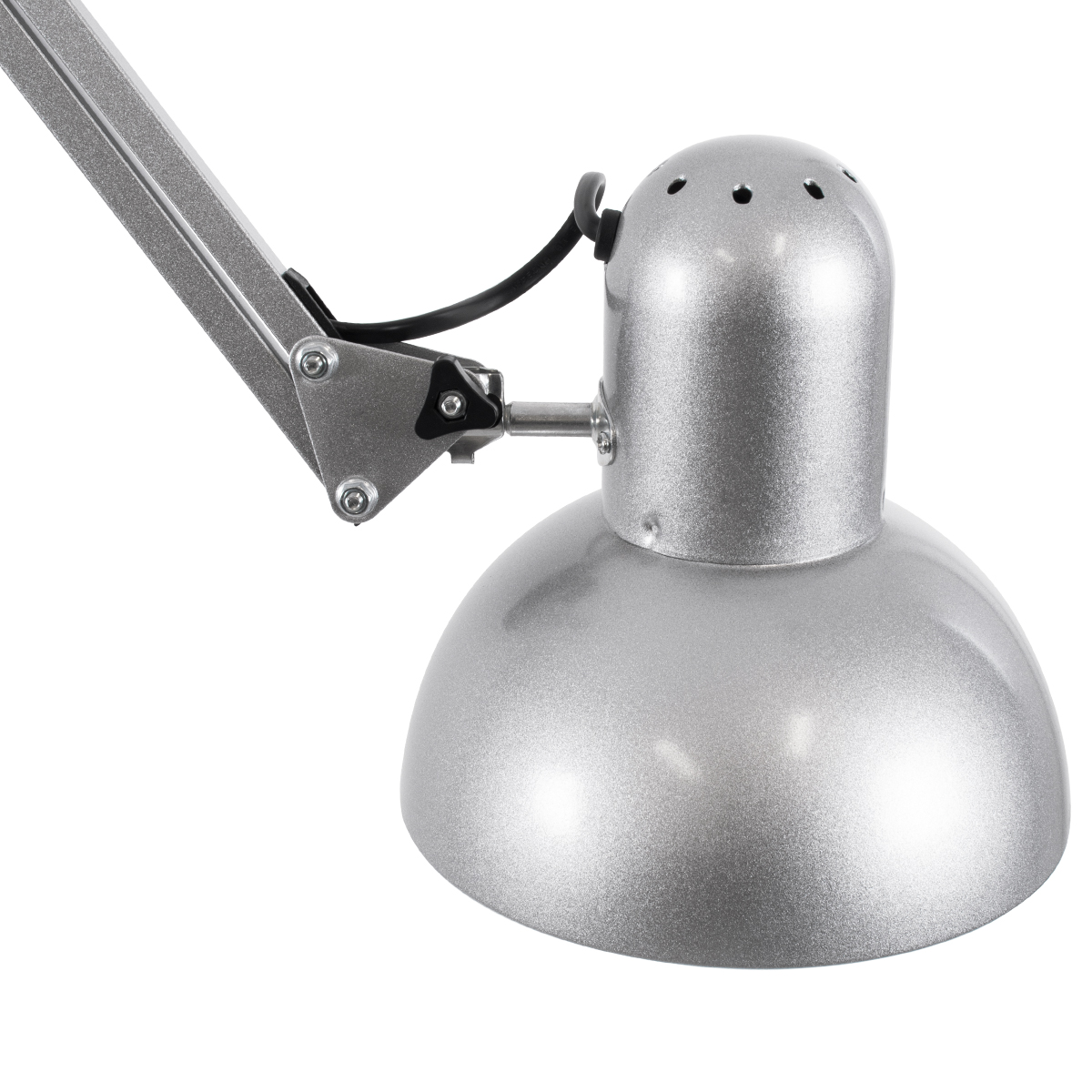 GLOBOSTAR® AUDREY 01469 Vintage Επιδαπέδιο Φωτιστικό με Ντουί 1 x E27 AC 220-240V IP20 - Ασημί - Μ15 x Π15 x Υ190cm - Image 4