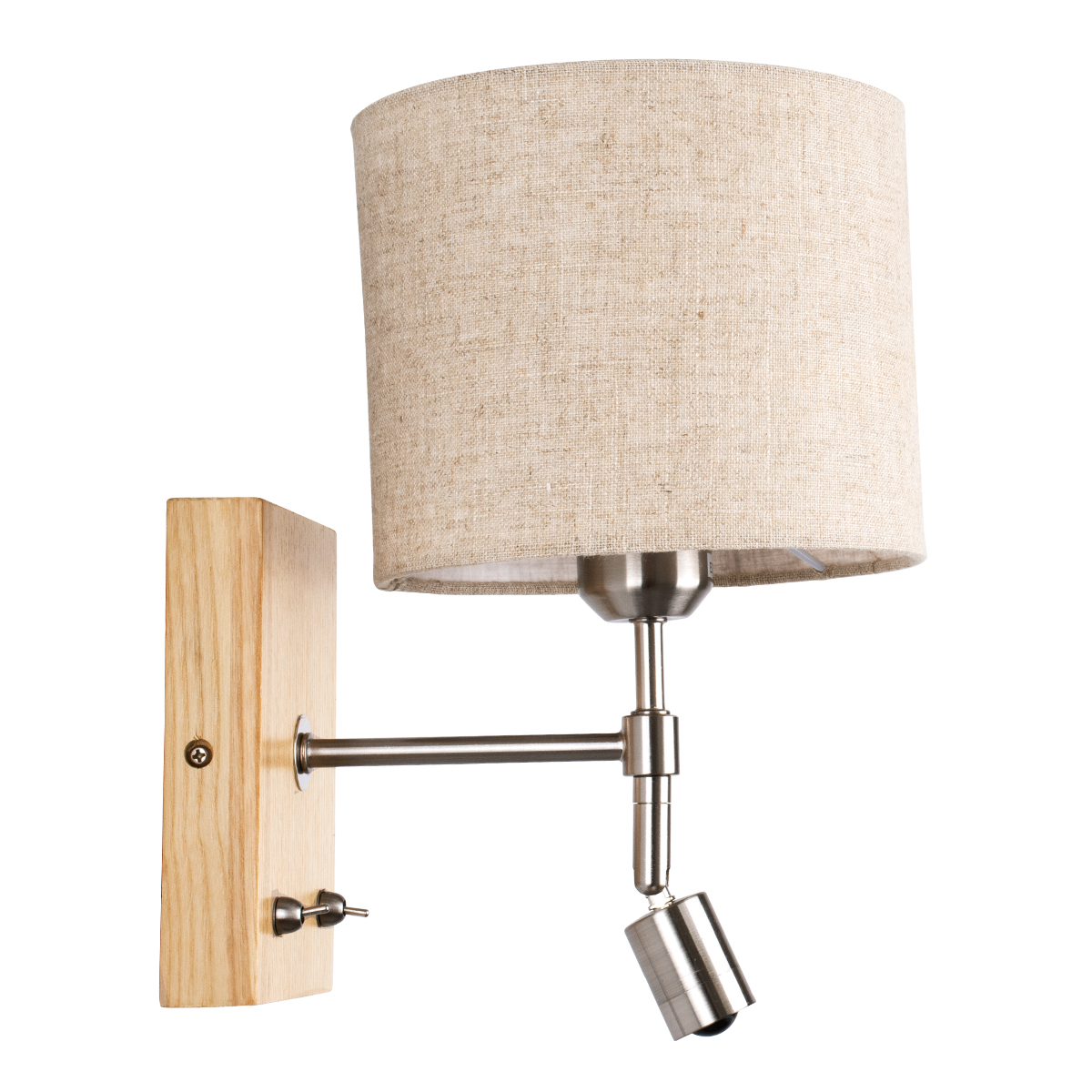 GLOBOSTAR® ELEGANT 01496 Μοντέρνο Φωτιστικό Τοίχου - Απλίκα Ξενοδοχείου Reading Light με Ντουί 1 x E27 LED 3W 360lm 36° AC 220-240V IP20 Θερμό Λευκό 2700K - Bridgelux COB Chip - Μπρούτζινο & Μπεζ - Μ18 x Π24 x Υ29cm - 2 Χρόνια Εγγύηση - Image 3