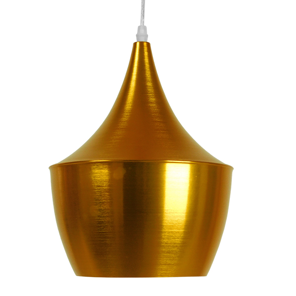 GLOBOSTAR® SHANGHAI 01544 Μοντέρνο Κρεμαστό Φωτιστικό Οροφής με Ντουί 1 x E27 AC 220-240V IP20 - Χρυσό Πλατίνα - Μ24 x Π24 x Υ30cm - Image 2