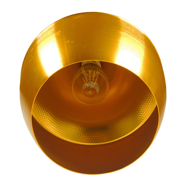 GLOBOSTAR® SHANGHAI 01544 Μοντέρνο Κρεμαστό Φωτιστικό Οροφής με Ντουί 1 x E27 AC 220-240V IP20 - Χρυσό Πλατίνα - Μ24 x Π24 x Υ30cm - Image 4