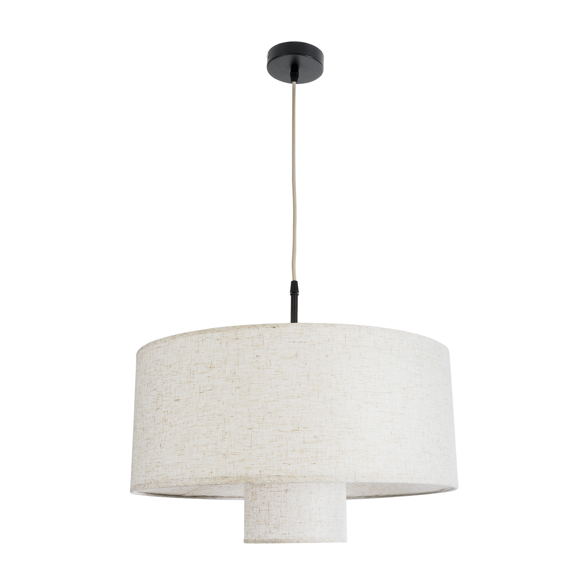 GLOBOSTAR® MARIGOLD 02226 Boho Κρεμαστό Φωτιστικό Οροφής με Ντουί 1 x E27 AC 220-240V IP20 - Λευκό - Μ48 x Π48 x Υ27cm - Image 3