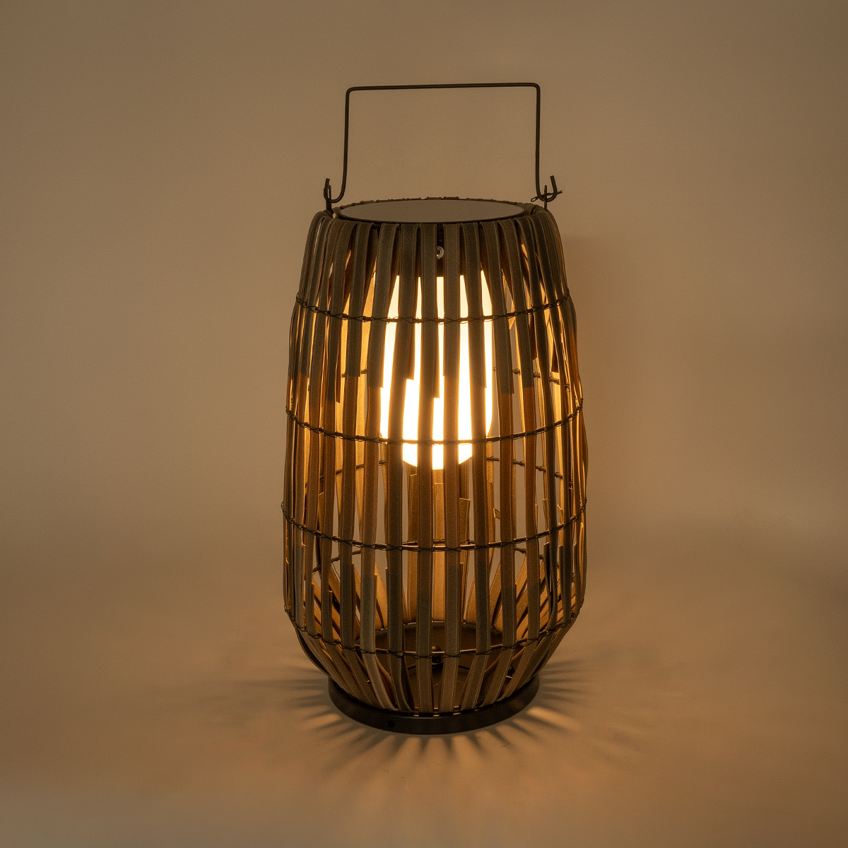 GLOBOSTAR® NETLEY 02306 Boho Επιδαπέδιο Φωτιστικό LED 5W 200lm 180° με Φωτοβολταϊκό Panel 3.6V 0.1W με Αισθητήρα Ημέρας/Νύχτας Αδιάβροχο IP65 Θερμό Λευκό 2700K - Γκρι - Μ30 x Π30 x Υ50cm - 2 Χρόνια Εγγύηση - Image 2