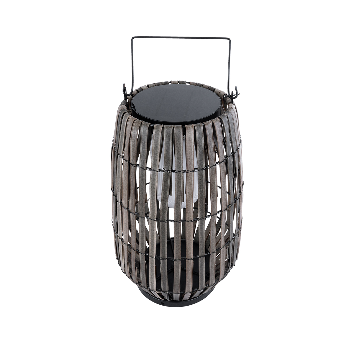 GLOBOSTAR® NETLEY 02306 Boho Επιδαπέδιο Φωτιστικό LED 5W 200lm 180° με Φωτοβολταϊκό Panel 3.6V 0.1W με Αισθητήρα Ημέρας/Νύχτας Αδιάβροχο IP65 Θερμό Λευκό 2700K - Γκρι - Μ30 x Π30 x Υ50cm - 2 Χρόνια Εγγύηση - Image 4