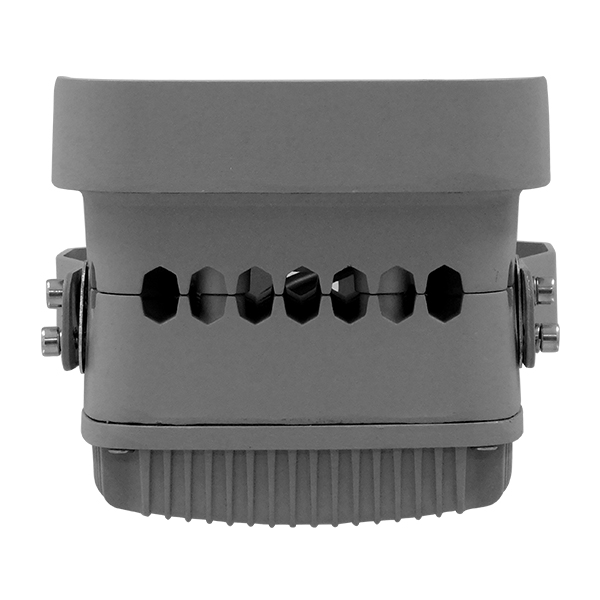 GLOBOSTAR® FLOOD-XENA 05017 Προβολέας Σποτ Wall Washer LED 12W 1320lm 10° AC 220-240V Αδιάβροχο IP65 Θερμό Λευκό 2700K - Γκρι Ανθρακί - Μ13.5 x Π11 x Υ15cm - 3 Χρόνια Εγγύηση - Image 4