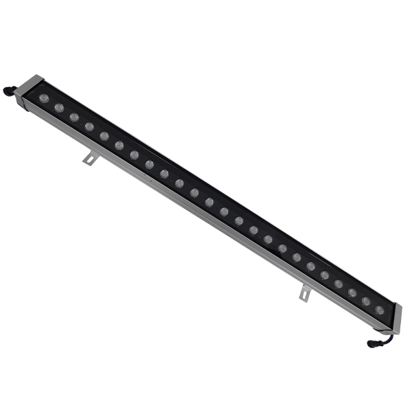 GLOBOSTAR® WASHER-MOZA 05121 Μπάρα Φωτισμού Wall Washer LED 72W 7200lm 10-30° DC 24V Αδιάβροχο IP66 RGB Dimmable - Γκρι Ανθρακί - Μ100 x Π7.4 x Υ7cm - 3 Χρόνια Εγγύηση
