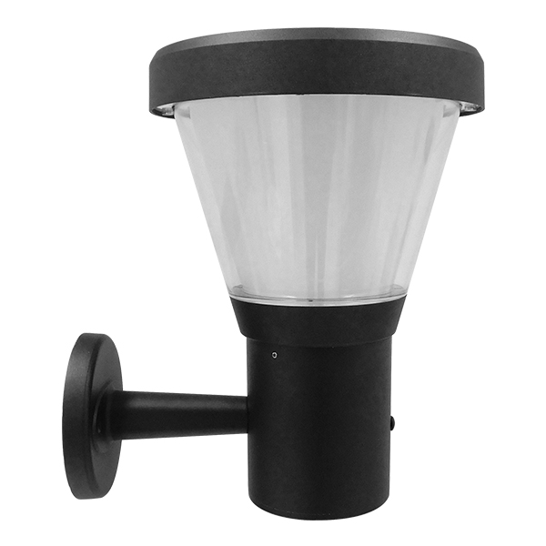 GLOBOSTAR® SOLARTIS 12126 Μοντέρνο Φωτιστικό Τοίχου - Απλίκα LED 10W 1000lm 180° με Ενσωματωμένο Φωτοβολταϊκό Panel 6V 5W & Επαναφορτιζόμενη Μπαταρία Li-ion 3.2V 6000mAh με Αισθητήρα Ημέρας-Νύχτας Αδιάβροχο IP65 Ψυχρό Λευκό 6000K - Γκρι Ανθρακί - Μ24 x Π32 x Υ28cm - 2 Χρόνια Εγγύηση - Image 3