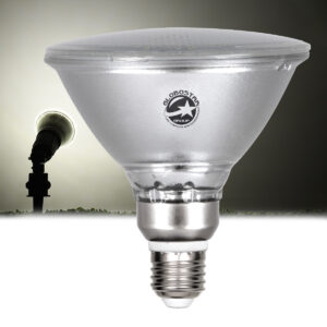 GLOBOSTAR® GARDENPAR 60227 Σποτ E27 PAR38 Σκληρού Υάλου LED 18W 1900lm 60° AC 220-240V Αδιάβροχο IP65 Φυσικό Λευκό 4500K - Lumileds SMD Chip - Μ12 x Π12 x Υ13cm - 3 Χρόνια Εγγύηση