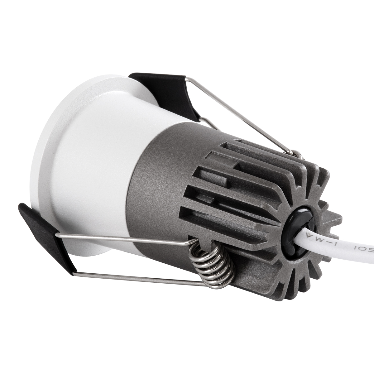 GLOBOSTAR® MICRO-S 60234 Χωνευτό Downlight Σποτ LED 5W 650lm 38° AC 220-240V IP20 Φυσικό Λευκό 4500K - Bridgelux COB Chip & TÜV SÜD Driver - Λευκό & Μαύρο Ματ - Μ4 x Π4 x Υ5.9cm / Q3.5cm - 5 Χρόνια Εγγύηση - Image 3