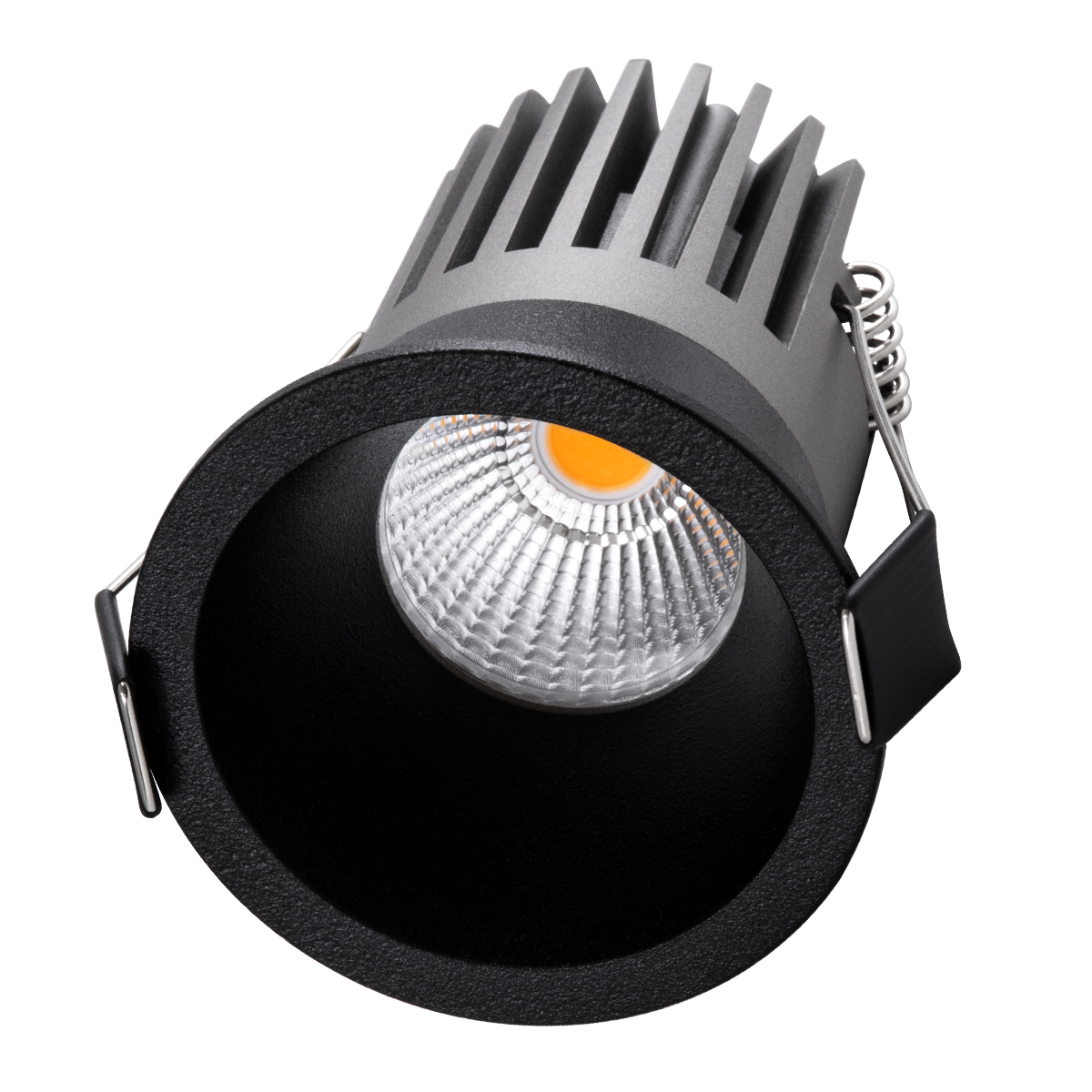 GLOBOSTAR® MICRO-B 60245 Χωνευτό Downlight Σποτ LED 7W 875lm 38° AC 220-240V IP20 Θερμό Λευκό 2700K - Bridgelux COB Chip & TÜV SÜD Driver - Μαύρο Ματ - Μ6 x Π6 x Υ7.8cm / Q5cm - 5 Χρόνια Εγγύηση - Image 2
