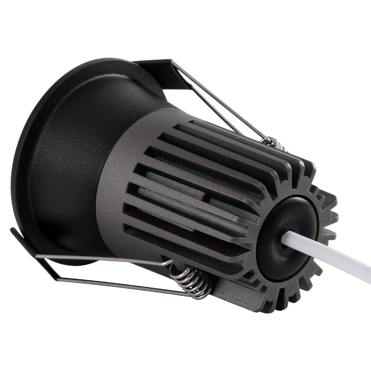 GLOBOSTAR® MICRO-B 60245 Χωνευτό Downlight Σποτ LED 7W 875lm 38° AC 220-240V IP20 Θερμό Λευκό 2700K - Bridgelux COB Chip & TÜV SÜD Driver - Μαύρο Ματ - Μ6 x Π6 x Υ7.8cm / Q5cm - 5 Χρόνια Εγγύηση - Image 3