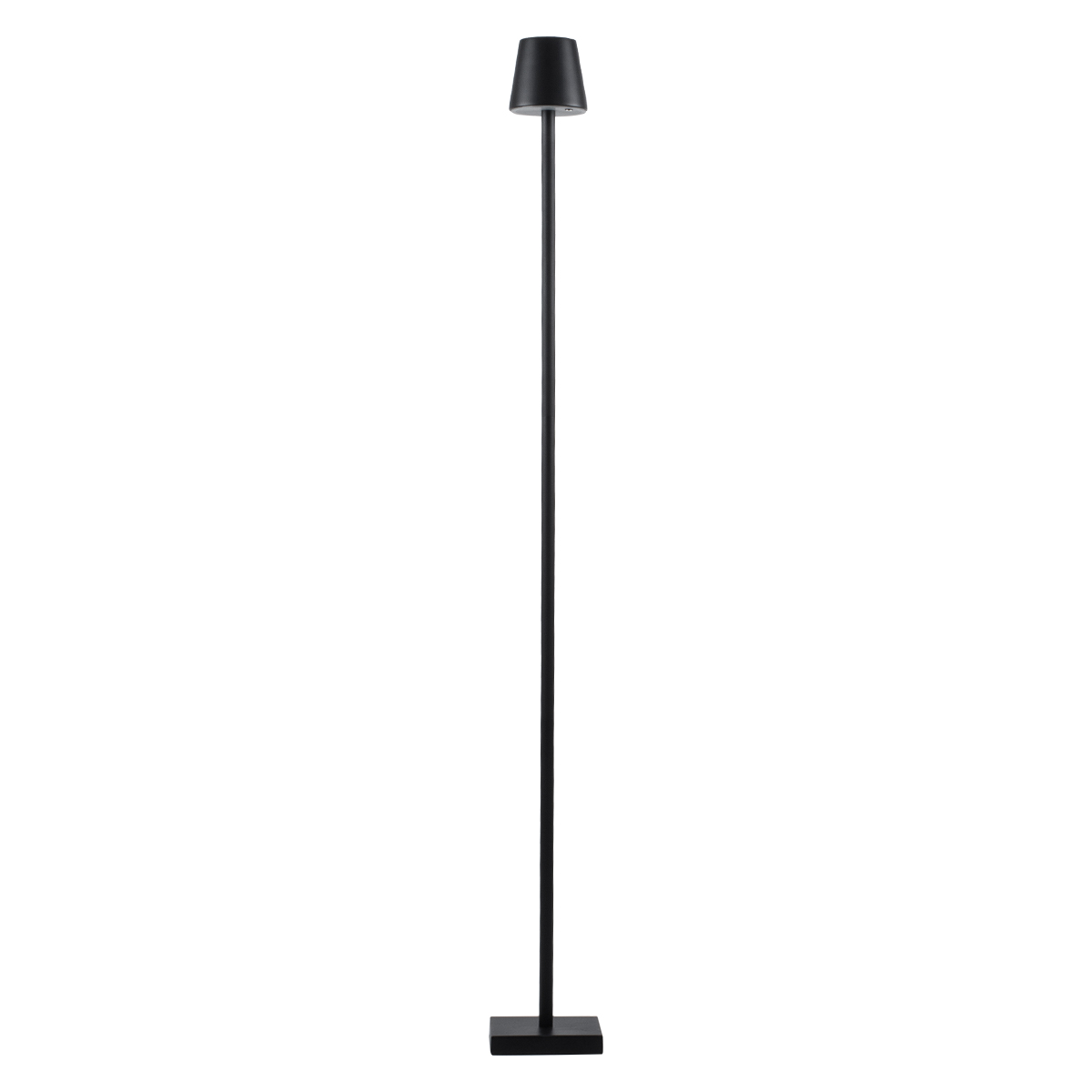 GLOBOSTAR® NEGA 60477 Μοντέρνο Επιδαπέδιο Φωτιστικό LED 2.2W 154lm 360° DC 5V με USB 2.0 με Επαναφορτιζόμενη Μπαταρία Li-ion 3.7V 4000mAh IP44 Θερμό Λευκό 2700K με Αφή Dimmable - Lumileds SMD Chip - Μαύρο - Μ10 x Π10 x Υ135cm - 2 Χρόνια Εγγύηση - Image 2