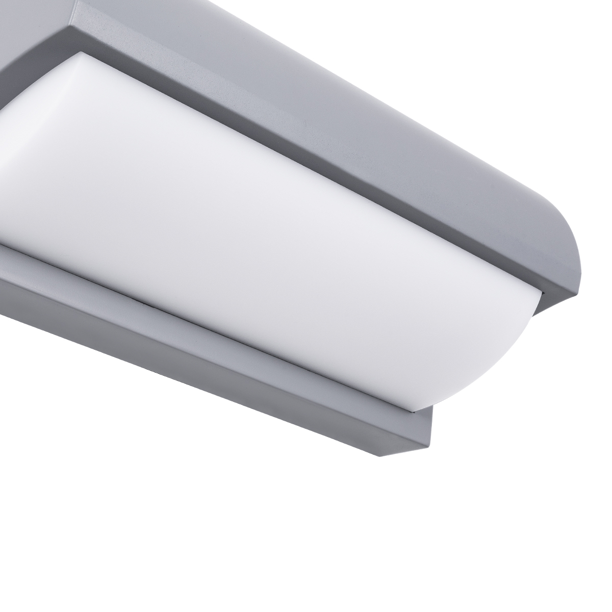 GLOBOSTAR® HORIZON 60692 Μοντέρνο Φωτιστικό Τοίχου - Απλίκα LED 15W 1575lm 120° AC 220-240V Αδιάβροχο IP65 Φυσικό Λευκό 4500K - Bridgelux SMD Chip - Γκρι Ματ - Μ23.5 x Π11 x Υ10cm - 3 Χρόνια Εγγύηση - Image 4