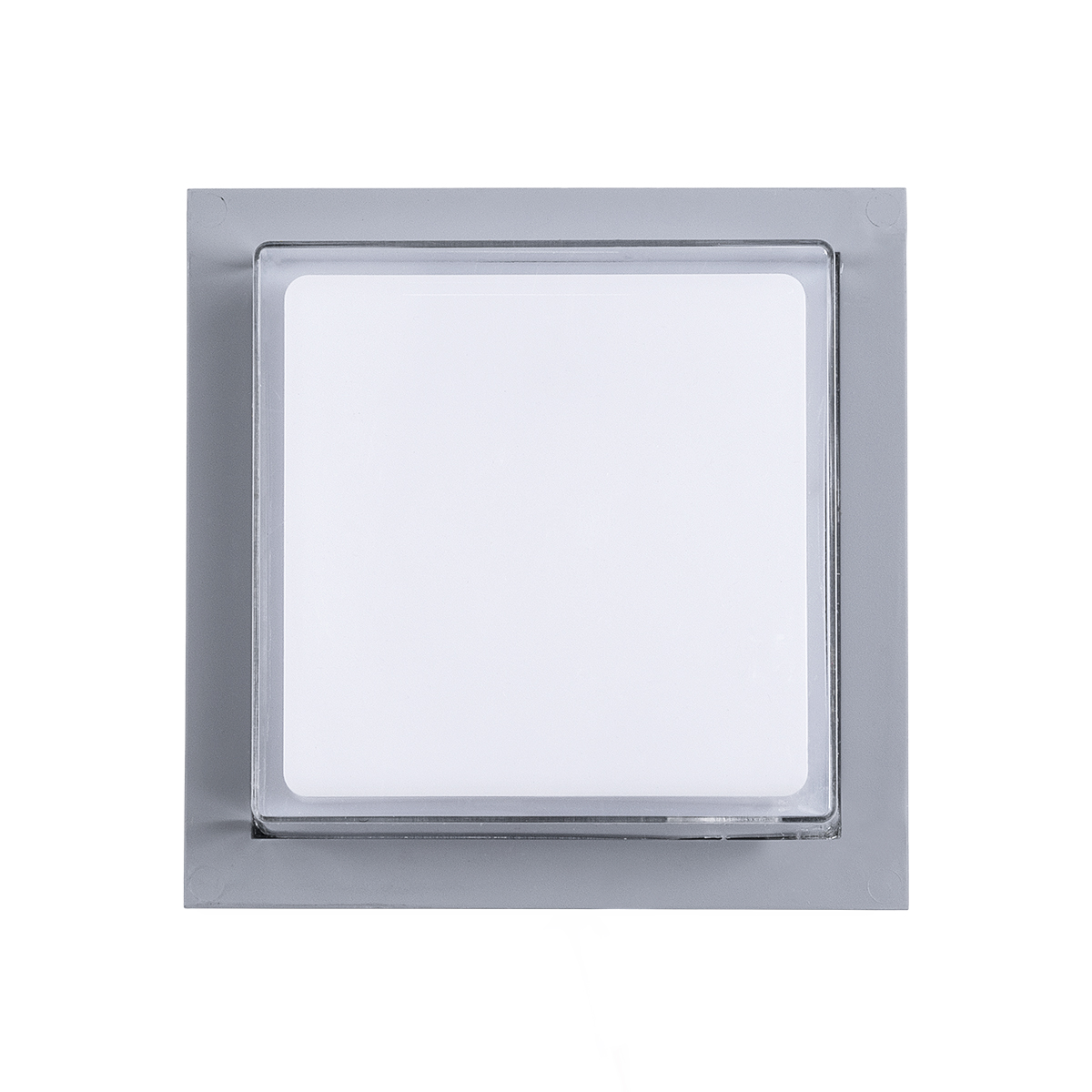 GLOBOSTAR® NEXUS 60768 Μοντέρνο Φωτιστικό Τοίχου - Απλίκα LED 10W 1050lm 120° AC 220-240V Αδιάβροχο IP65 Φυσικό Λευκό 4500K - Bridgelux SMD Chip - Γκρι - Μ17 x Π17 x Υ9cm - 3 Χρόνια Εγγύηση - Image 2