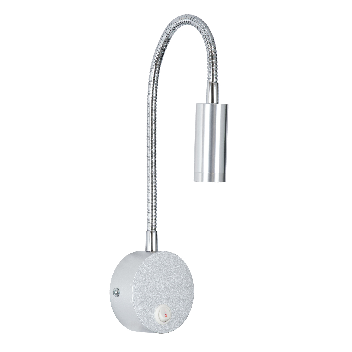 GLOBOSTAR® GOOSE 60879 Μοντέρνο Φωτιστικό Τοίχου - Απλίκα Ξενοδοχείου Reading Light LED 3W 300lm 36° AC 220-240V IP20 Φυσικό Λευκό 4500K - CREE XPE Chip & TÜV SÜD Driver - Σατινέ Νίκελ Βούρτσας - Μ6.5 x Π15 x Υ24.5cm - 3 Χρόνια Εγγύηση - Image 3