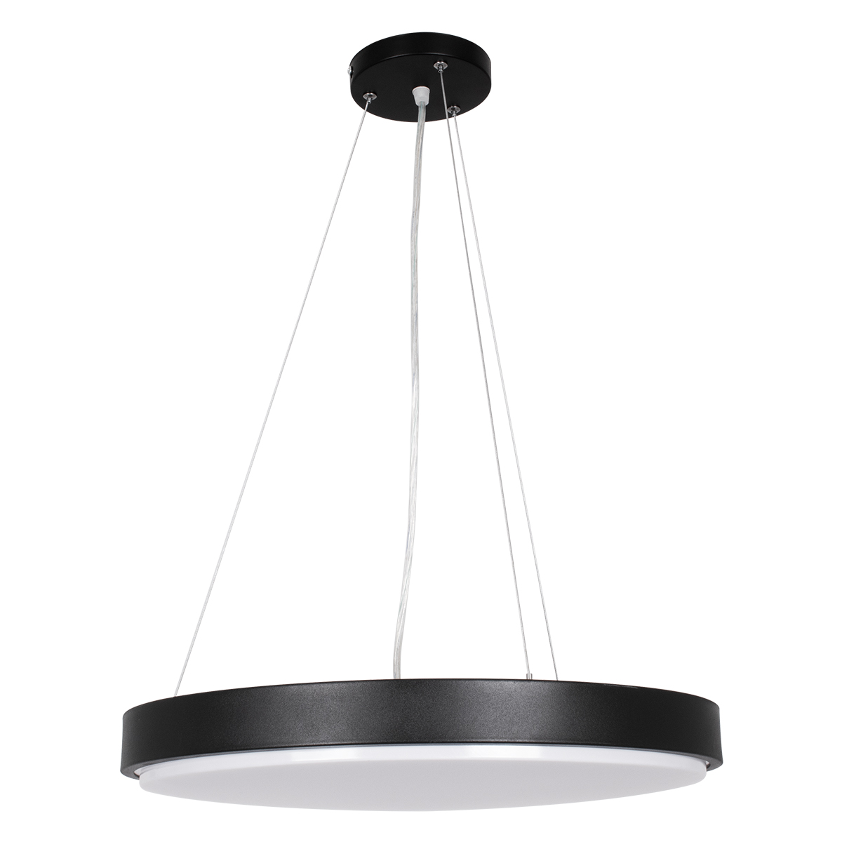 GLOBOSTAR® CASPER 61019 Μοντέρνο Κρεμαστό Φωτιστικό Οροφής LED 76W 8372lm 120° AC 220-240V IP20 Ρυθμιζόμενο Λευκό CCT με Χειριστήριο από 2700K έως 6000K Dimmable - Lumileds SMD Chip - Μαυρό Ματ - Μ45 x Π45 x Υ5.5cm - 3 Χρόνια Εγγύηση - Image 3