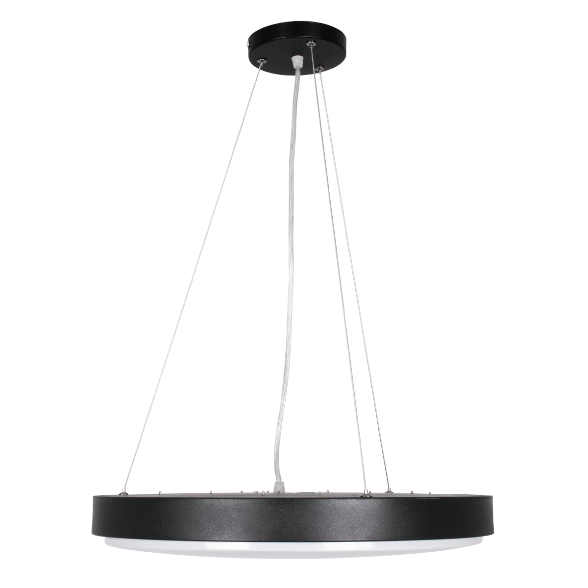 GLOBOSTAR® CASPER 61019 Μοντέρνο Κρεμαστό Φωτιστικό Οροφής LED 76W 8372lm 120° AC 220-240V IP20 Ρυθμιζόμενο Λευκό CCT με Χειριστήριο από 2700K έως 6000K Dimmable - Lumileds SMD Chip - Μαυρό Ματ - Μ45 x Π45 x Υ5.5cm - 3 Χρόνια Εγγύηση - Image 4