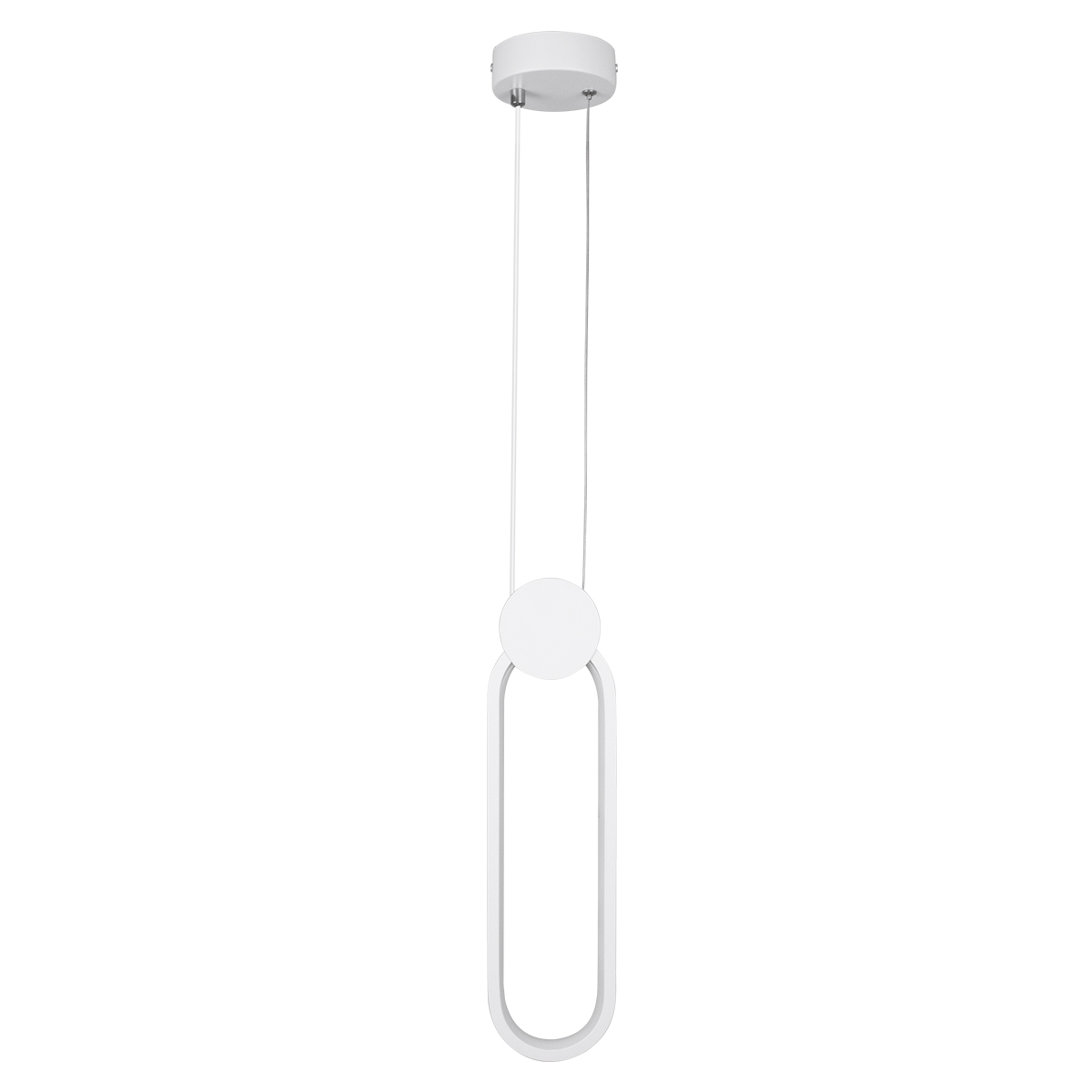 GLOBOSTAR® ILDI 61089 Μοντέρνο Κρεμαστό Φωτιστικό Οροφής LED 12W 1440lm 300° AC 220-240V IP20 Ρυθμιζόμενο Λευκό CCT με On/Off 2700K/4500K/6000K - Lumileds SMD Chip - Λευκό Ματ - Μ10 x Π2.3 x Υ38cm - 3 Χρόνια Εγγύηση - Image 4