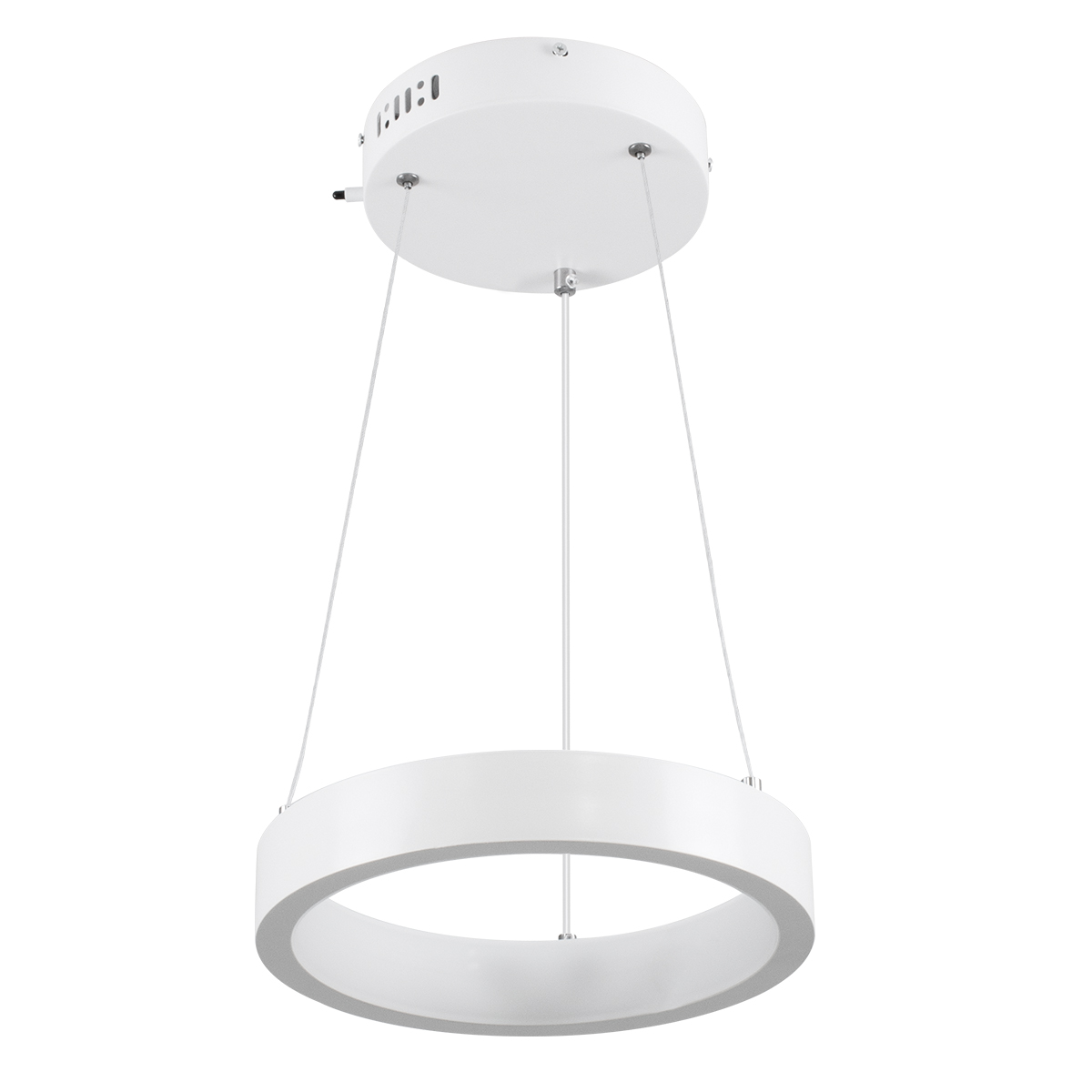 GLOBOSTAR® NEMESIS 61153 Μοντέρνο Κρεμαστό Φωτιστικό Οροφής LED 20W 2356lm 360° AC 220-240V IP20 Ρυθμιζόμενο Λευκό CCT με Χειριστήριο από 2700K έως 6000K Dimmable - Lumileds SMD Chip - Λευκό Ματ - Μ25 x Π25 x Υ4cm - 3 Χρόνια Εγγύηση - Image 2