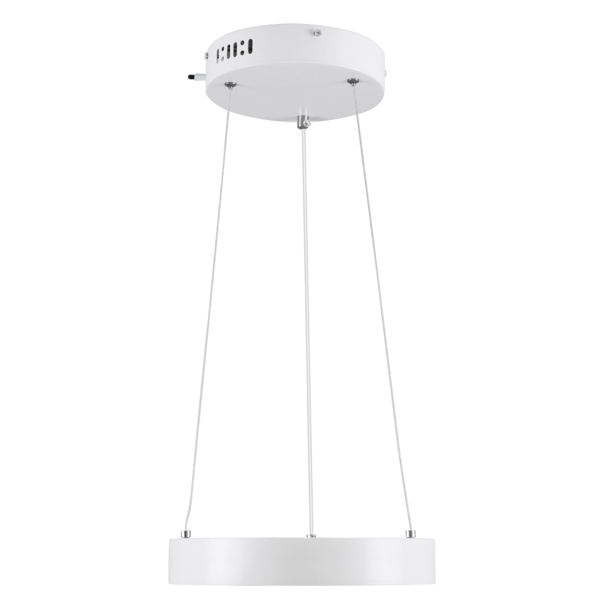 GLOBOSTAR® NEMESIS 61153 Μοντέρνο Κρεμαστό Φωτιστικό Οροφής LED 20W 2356lm 360° AC 220-240V IP20 Ρυθμιζόμενο Λευκό CCT με Χειριστήριο από 2700K έως 6000K Dimmable - Lumileds SMD Chip - Λευκό Ματ - Μ25 x Π25 x Υ4cm - 3 Χρόνια Εγγύηση - Image 3