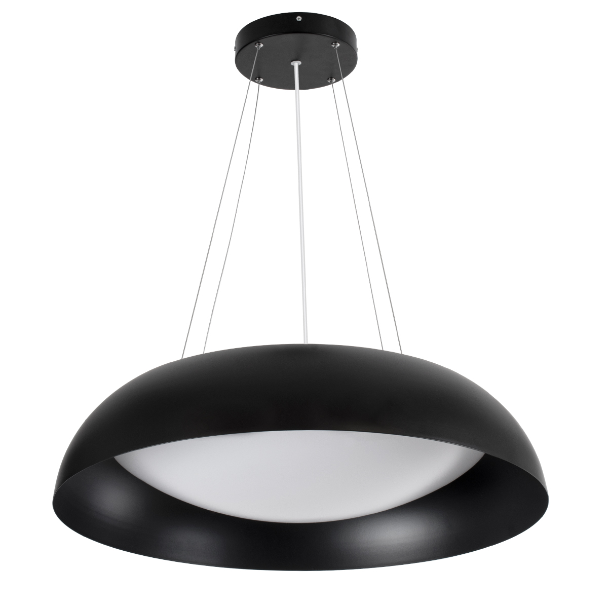 GLOBOSTAR® ANATOLIA 61269 Μοντέρνο Κρεμαστό Φωτιστικό Οροφής LED 75W 8625lm 120° AC 220-240V IP20 Ρυθμιζόμενο Λευκό CCT με Χειριστήριο από 2700K έως 6000K Dimmable - Lumileds SMD Chip - Μαύρο Ματ - Μ60 x Π60 x Υ12.5cm - 3 Χρόνια Εγγύηση - Image 2