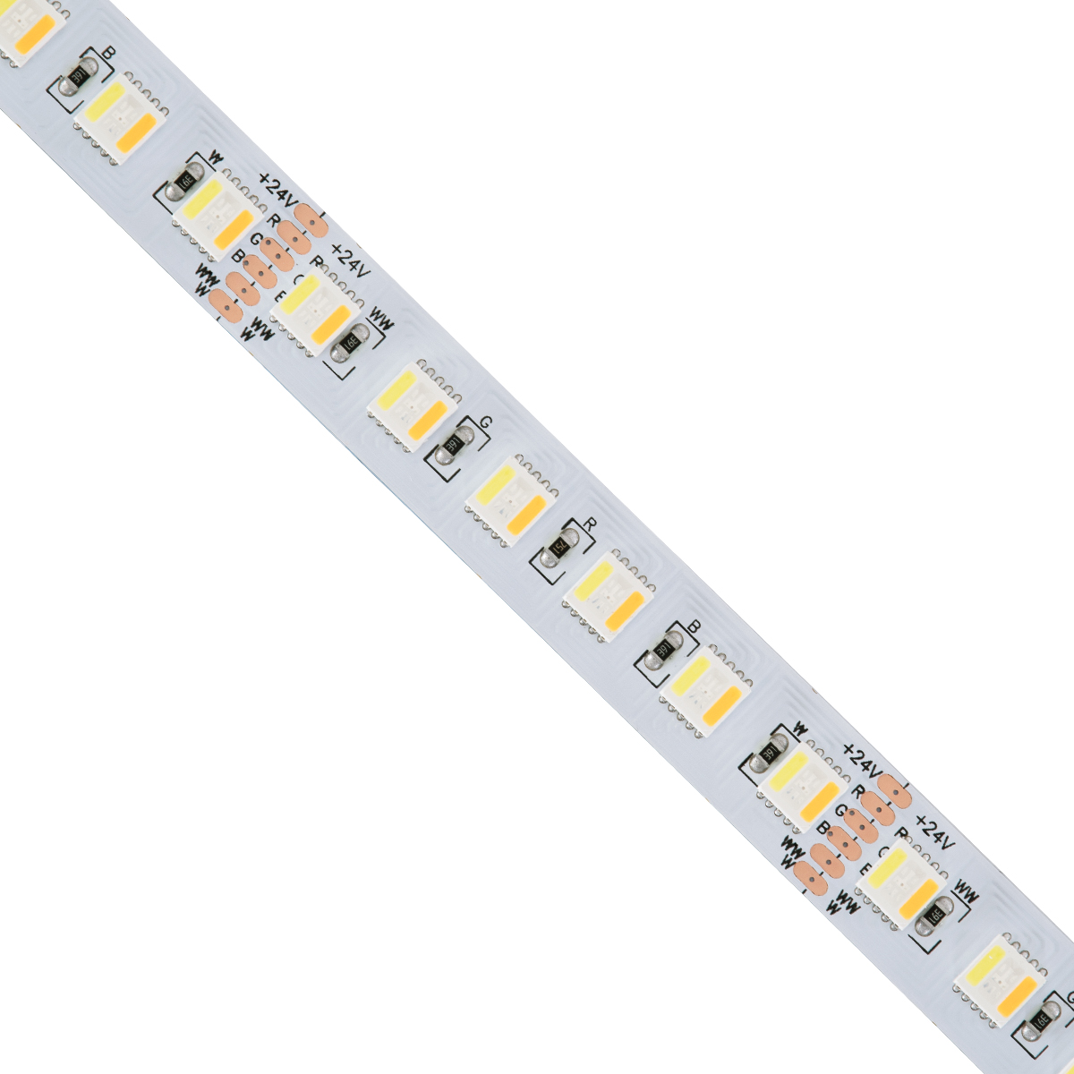 GLOBOSTAR® PRISMA 70264 Ταινία LED 36W/m 3600lm/m 120° DC 24V IP20 96 x SMD5050 Chip/m Πολύχρωμο RGBW+WW Dimmable - Sanan SMD Chip - Μ500 x Π1.2 x Υ0.2cm - Ρολό 5 Μέτρων - 5 Χρόνια Εγγύηση - Image 3