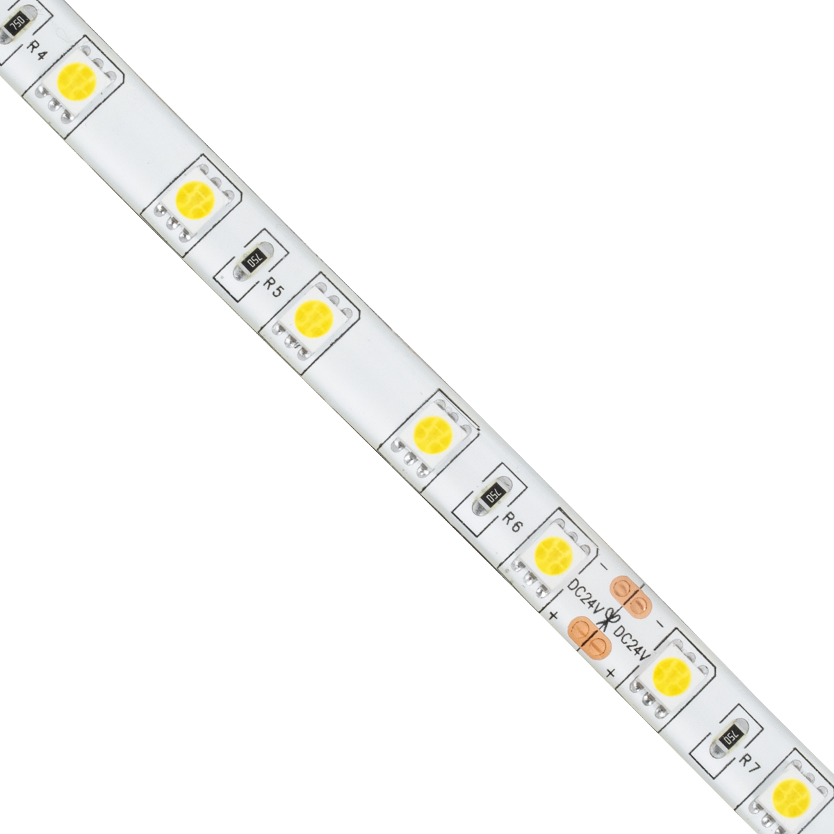 GLOBOSTAR® LUMAR 70320 Ταινία LED 14.4W/m 1440lm/m 120° DC 24V Αδιάβροχη IP65 60 x SMD5050 Chip/m Ψυχρό Λευκό 6000K Dimmable - Sanan SMD Chip - Μ500 x Π1 x Υ0.2cm - Ρολό 5 Μέτρων - 5 Χρόνια Εγγύηση - Image 2