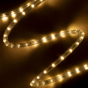 GLOBOSTAR® LIGHTUBE 70602 Φωτοσωλήνας LED 3.9W/m 156lm/m 360° DC 220-240V Αδιάβροχο IP65 36 x Diode Chip/m Θερμό Λευκό 2700K Dimmable - Μ100 x Π1.2 x Υ1.2cm - 2 Χρόνια Εγγύηση