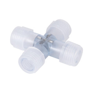 GLOBOSTAR® LIGHTUBE-AB 70663 + Σύνδεσμος για Φωτοσωλήνα LED Αδιάβροχο IP65 - Διάφανο - Μ6.5 x Π6.5 x Υ2cm