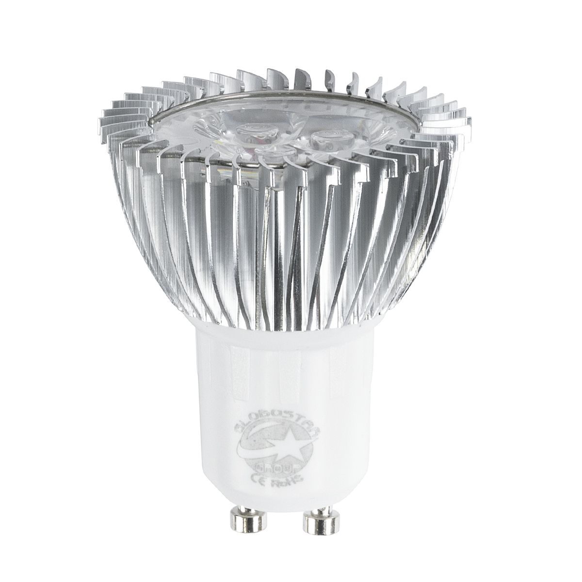 GLOBOSTAR® TRIBOO 76042 Σποτ GU10 MR16 LED 3W 260lm 45° AC 220-240V IP20 Θερμό Λευκό 2700K Dimmable - Μ5 x Π5 x Υ5.5cm - 3 Χρόνια Εγγύηση