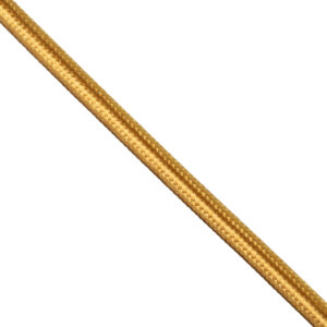 GLOBOSTAR® DECOCABLE 77608 Υφασμάτινο Καλώδιο 2 x 0.75mm² IP20 - Χρυσό - Μ100 x Π0.6 x Υ0.6cm