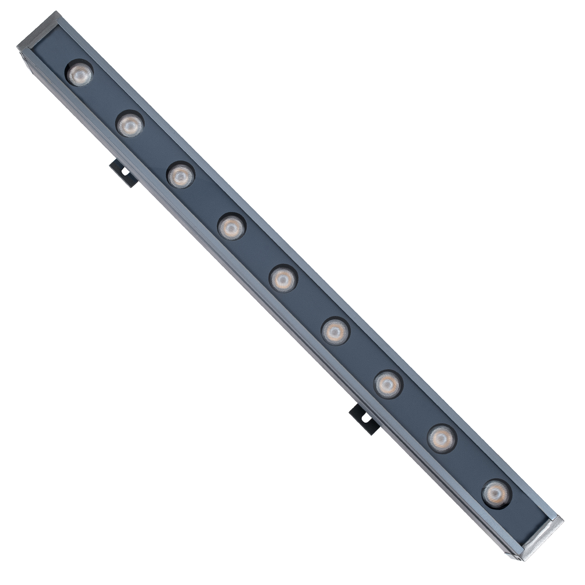 GLOBOSTAR® WASHERMARGO 90171 Μπάρα Φωτισμού Wall Washer LED 9W 945lm 30° DC 24V Αδιάβροχο IP65 Ultra Θερμό Λευκό 2200K Dimmable - Bridgelux SMD Chip - Γκρι Ανθρακί - Μ50 x Π4 x Υ5cm - 3 Χρόνια Εγγύηση - Image 2