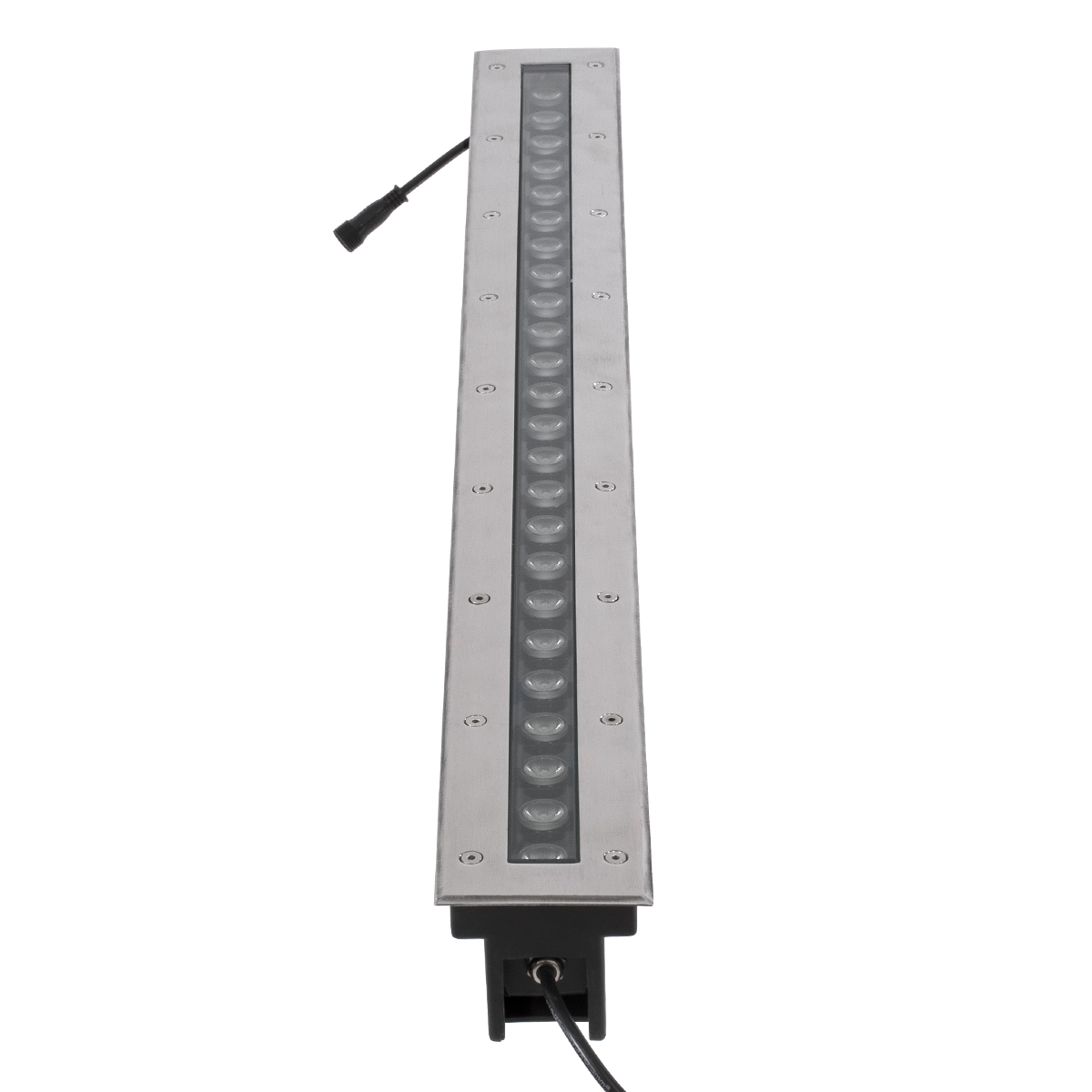 GLOBOSTAR® UNDERGROUNDREMVI 90195 Χωνευτή Μπάρα Φωτισμού Wall Washer LED 24W 2040lm 10° DC 24V Αδιάβροχο IP68 Πολύχρωμο RGBW Dimmable DMX512 - Bridgelux SMD Chip - Ανοξείδωτο Ατσάλι SS316 - Μ100 x Π9 x Υ7.2cm / Q98.2 x 7.6cm - 3 Χρόνια Εγγύηση - Image 3