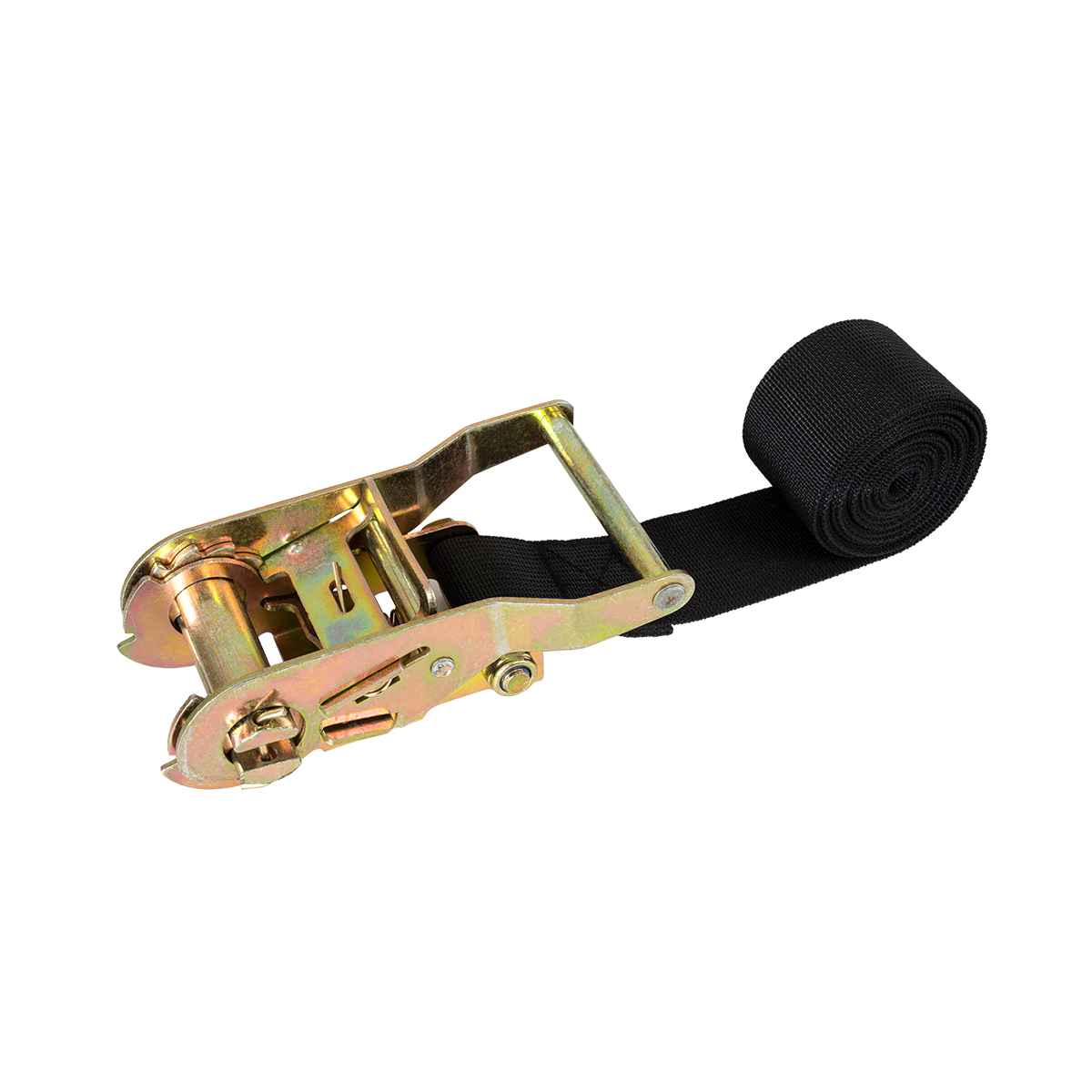 GLOBOSTAR® 90480 Ιμάντας με Καστάνια για Τοποθέτηση Φωτιστικών Σποτ σε κορμό Φυτών & Δέντρων - Μαύρο & Χρυσό - Μ200 x Π7.5 x Υ5cm - Image 2