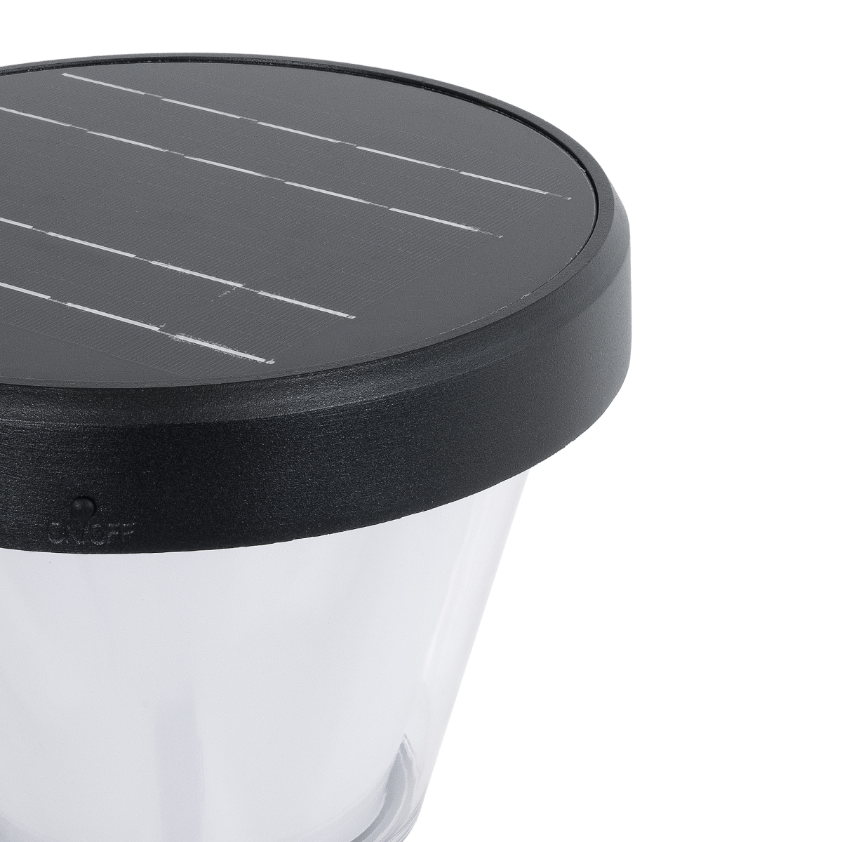 GLOBOSTAR® SOLARDIS 90523 Φωτιστικό Κολωνάκι Κήπου LED 10W 180lm 120° με Ενσωματωμένο Φωτοβολταϊκό Panel 6V 5W & Επαναφορτιζόμενη Μπαταρία Li-ion 3.2V 6000mAh με Αισθητήρα Ημέρας-Νύχτας Αδιάβροχο IP65 Ψυχρό Λευκό 6000K - Μαύρο - Μ24 x Π24 x Υ88cm - 2 Χρόνια Εγγύηση - Image 3