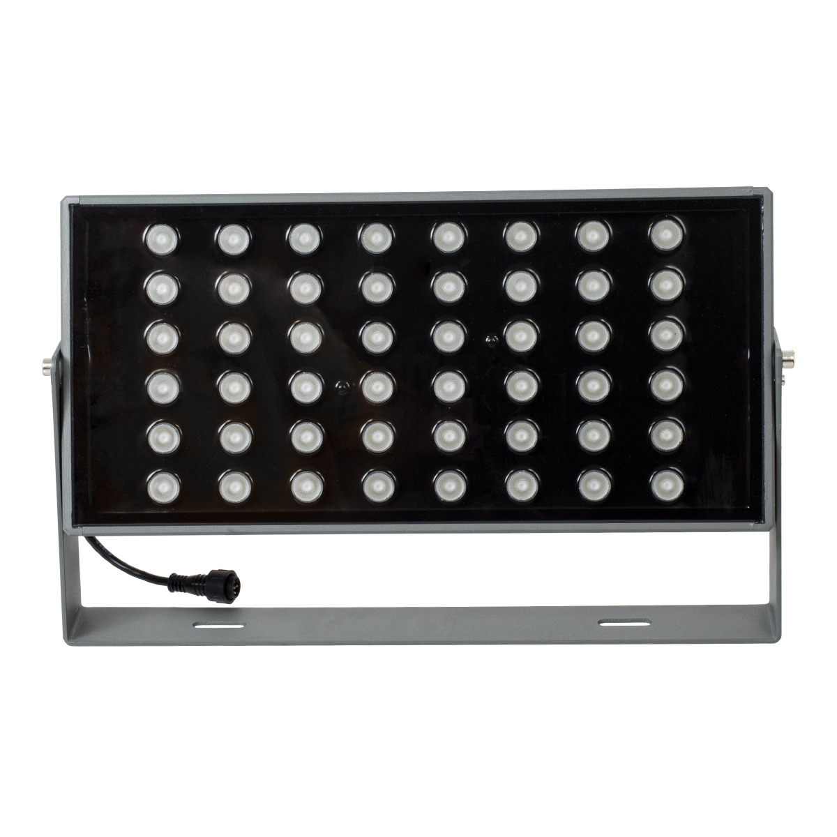 GLOBOSTAR® FLOODZANA 90559 Προβολέας Σποτ Wall Washer LED 100W 8000lm 30° DC 24V Αδιάβροχο IP65 Πολύχρωμο RGBW Dimmable DMX512 - Bridgelux SMD Chip - Γκρι Ανθρακί - Μ45.5 x Π28 x Υ10cm - 3 Χρόνια Εγγύηση - Image 3